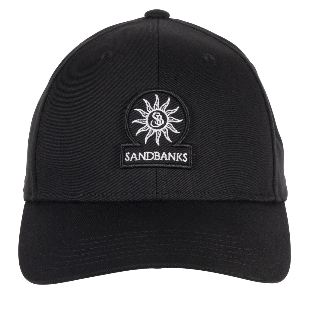 Mens Sandbanks Black Badge Logo Cap