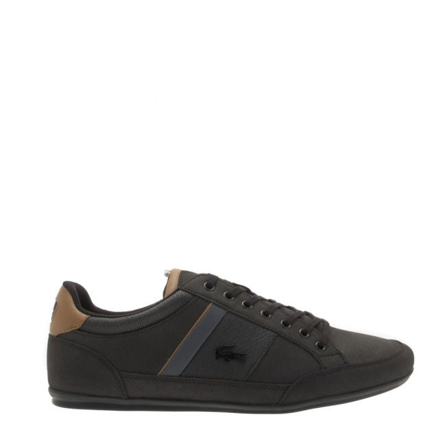 Lacoste chaymon trainers brown best sale