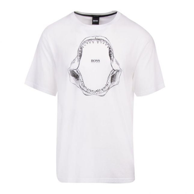 Casual Mens White Tima 2 Jaws S/s T Shirt