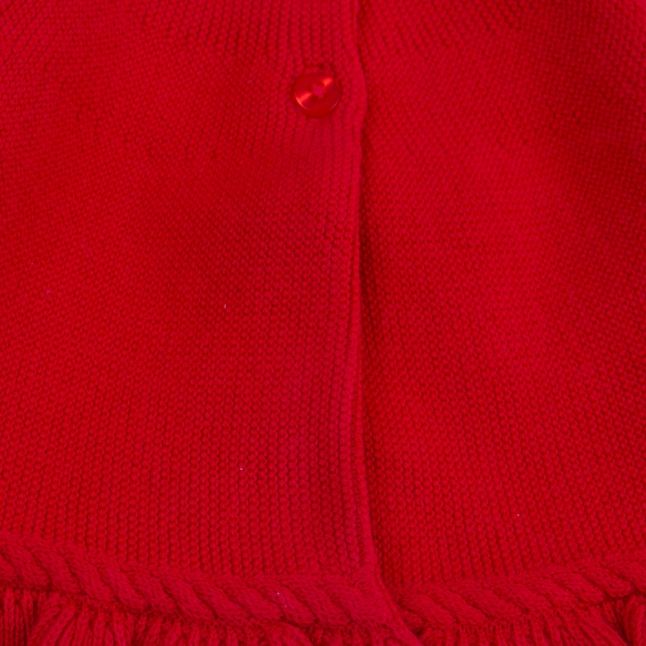 Baby Cherry Frill Knitted Cardigan