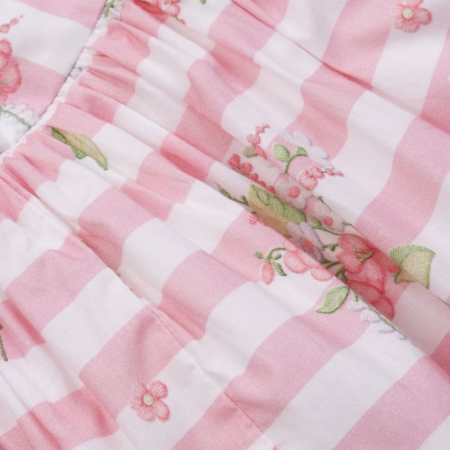 Girls Rose Flowers & Stripes Skirt