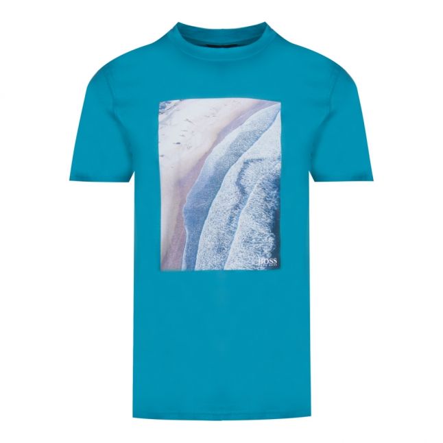 Casual Mens Blue Teecher 2 Beach S/s T Shirt