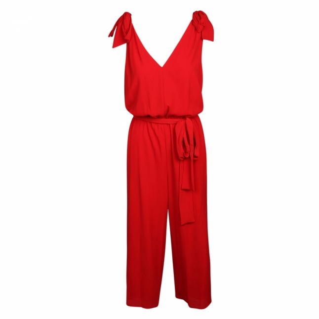 Womens Scarlet Tie Shoulder Jumpsuit