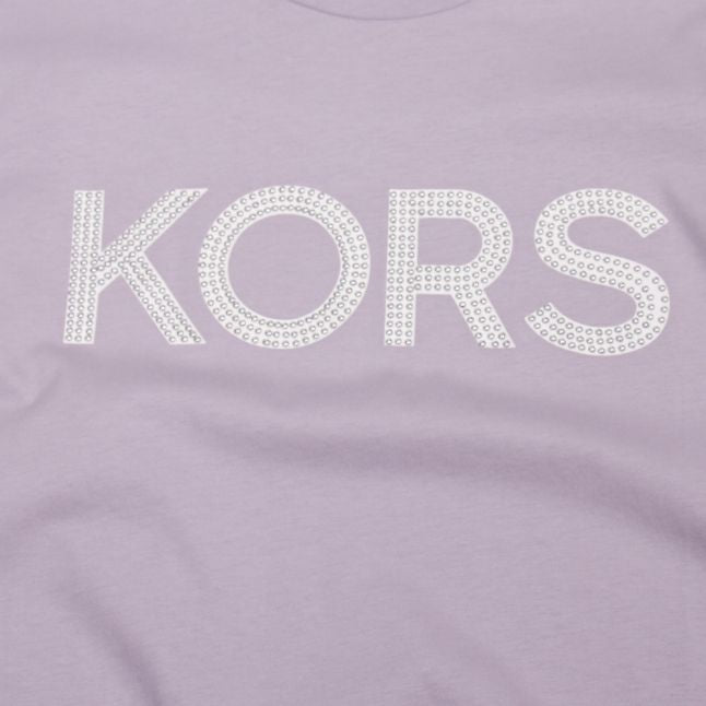 Womens Lavendar Mist Kors Stud S/s T Shirt