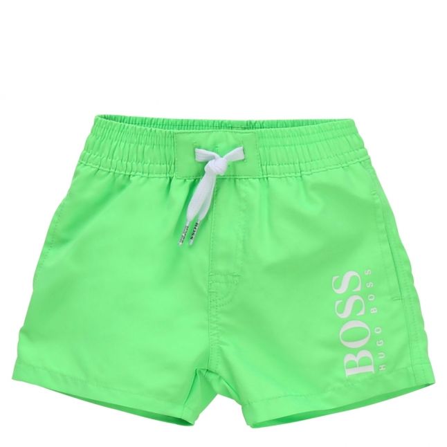 Toddler Green Logo Leg Swim Shorts