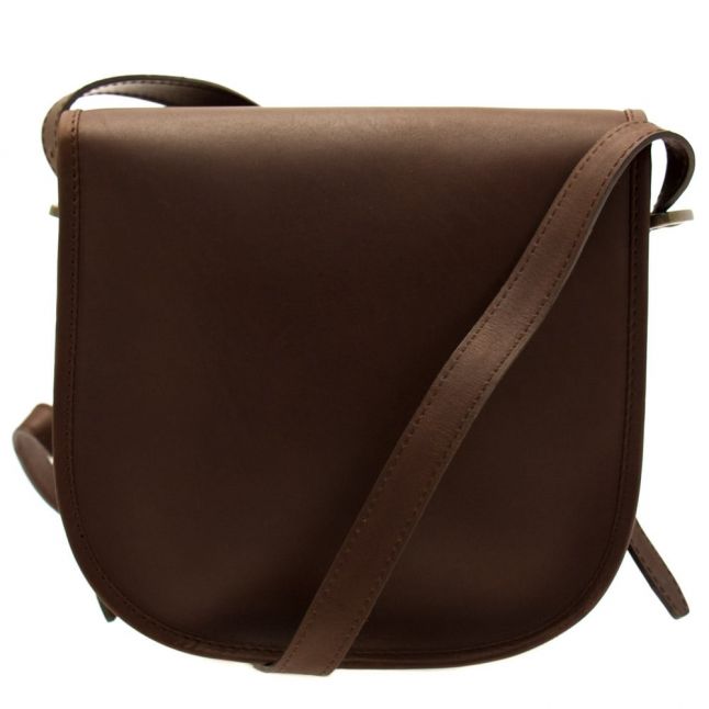 Womens Walnut Clara Large Saddle Bag