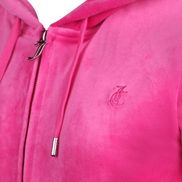 Womens Raspberry Rose Robertson Classic Zip Up Hoodie