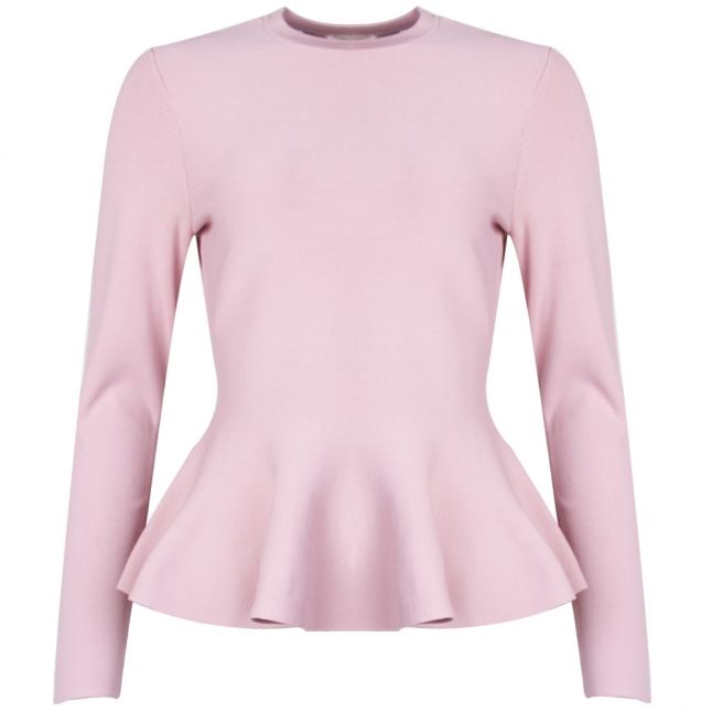 Womens Dusky Pink Hinlina Peplum Jumper