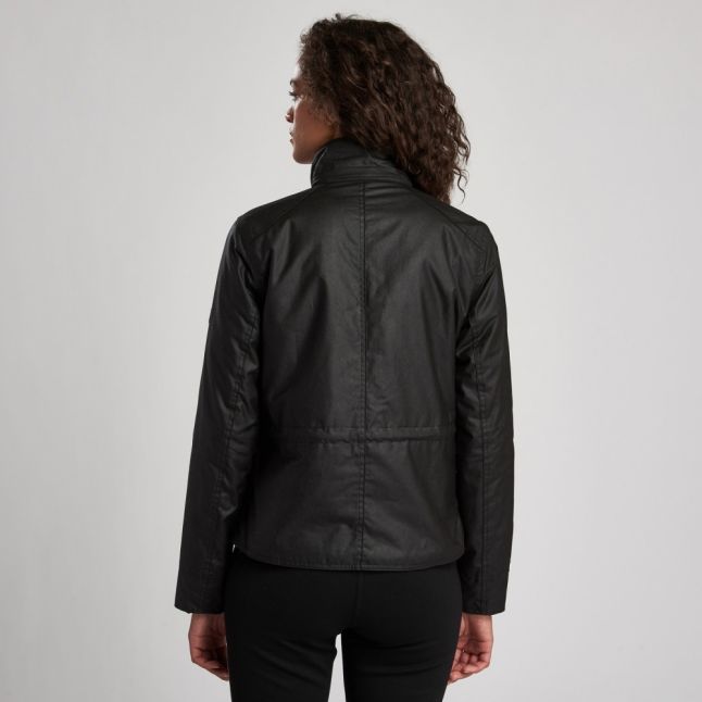 Womens Black Trial Waxed Jacket