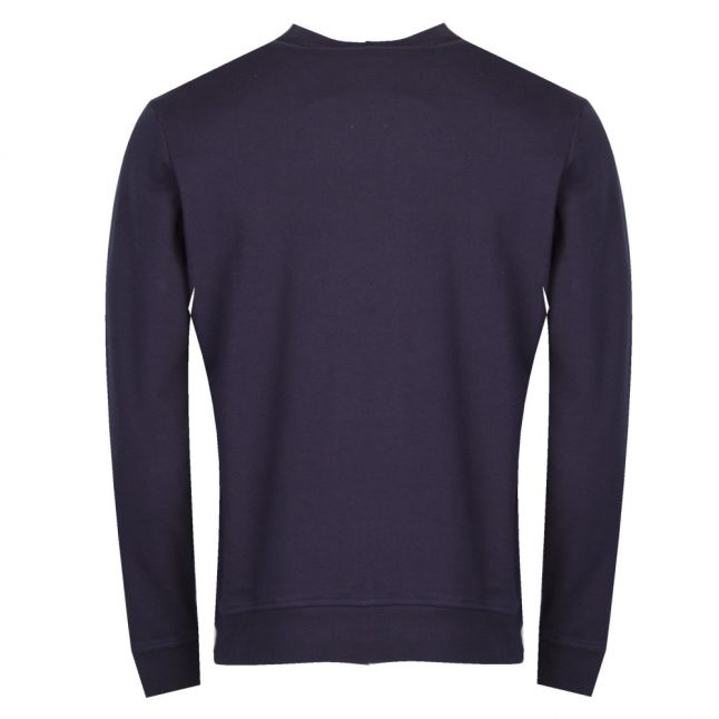 Mens Blue Marine Benoos Crew Neck Sweat Top