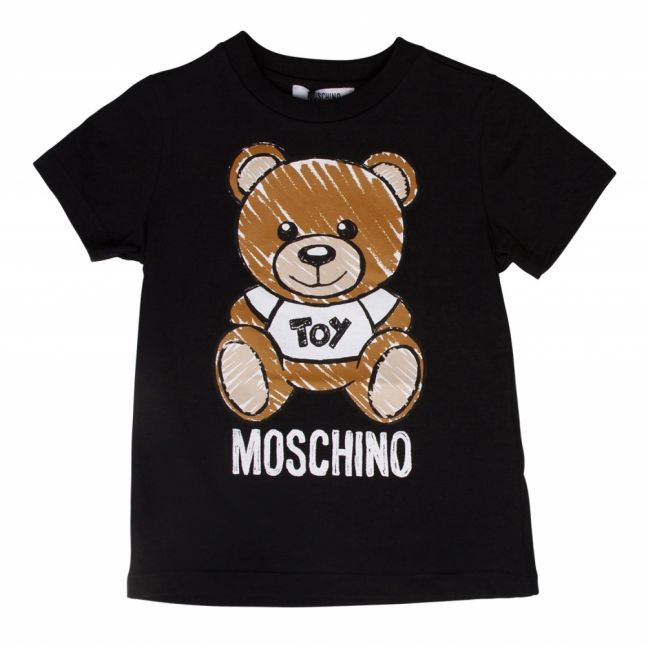 Girls Black Toy Logo Sketch S/s T Shirt