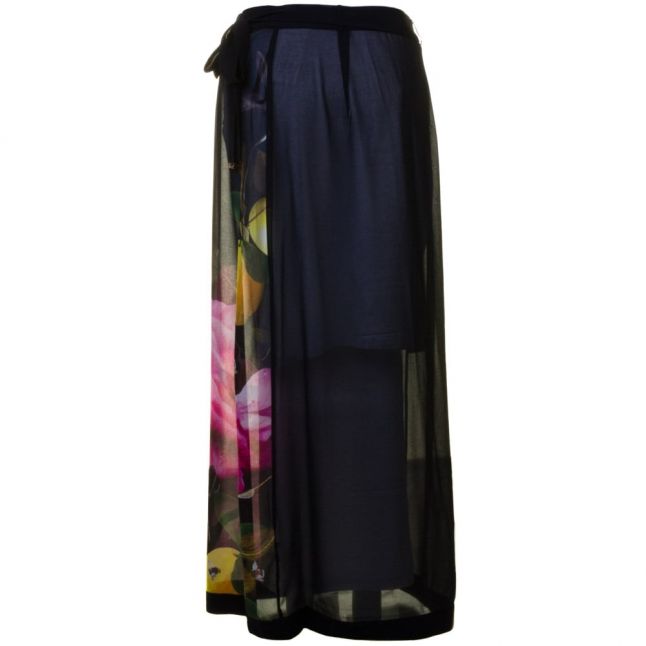 Womens Black Camirae Citrus Bloom Sarong