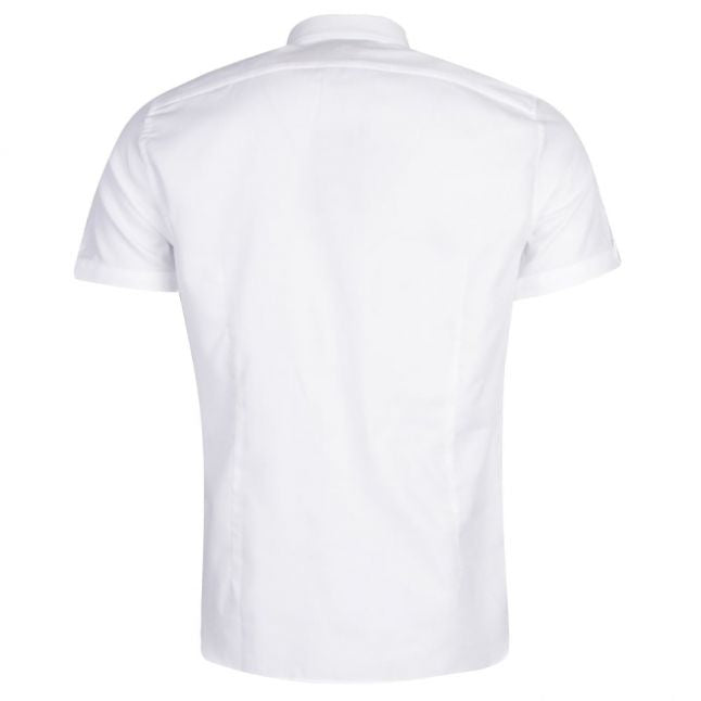 Mens White Mowntay Waffle S/s Shirt