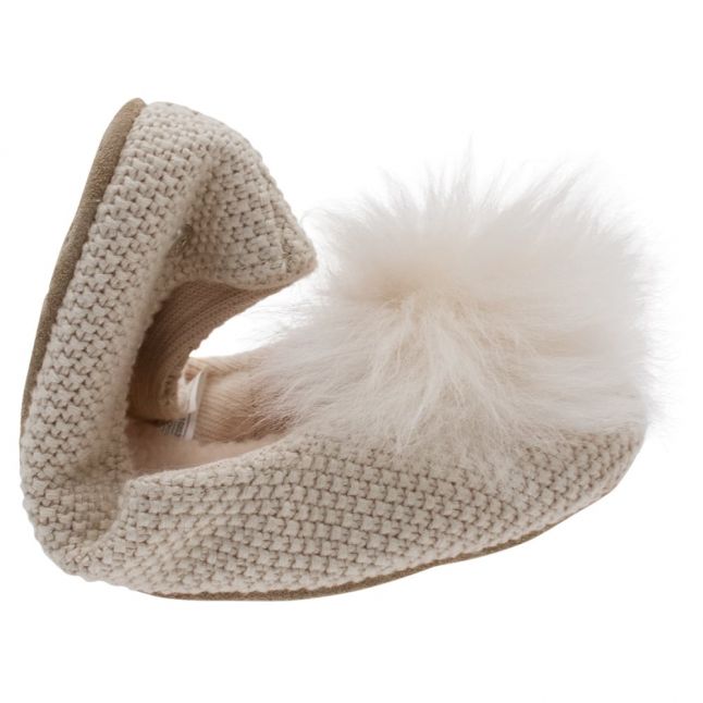 Womens Cream Andi Fluff Slippers