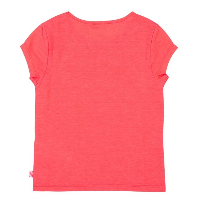 Girls Fuschia Gold Logo S/s T Shirt