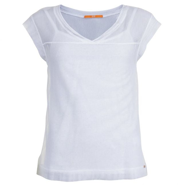 Boss Orange Womens White Tameshy S/s Tee Shirt