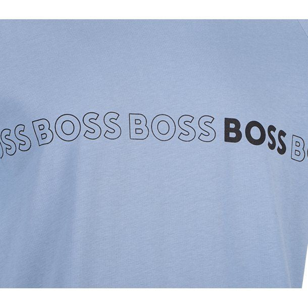 Mens Light/Pastel Blue Triple Logo Slim UV S/s T Shirt