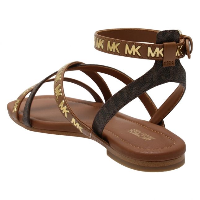 Womens Luggage Tasha Logo Luxe Strap Sandals