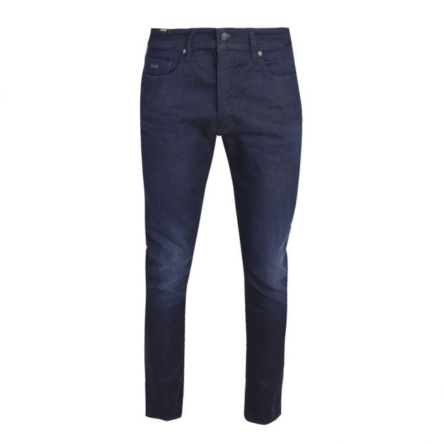 Casual Mens Navy Wash Taber Tapered Jeans