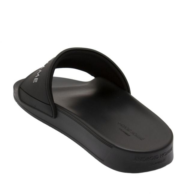 Mens Black Logo Slides