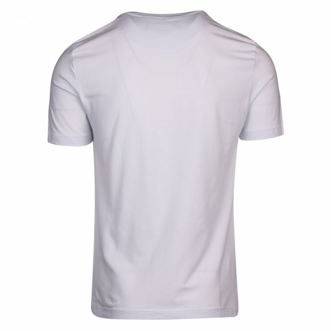 Mens Optical White Chest Panel Logo Slim Fit S/s T Shirt