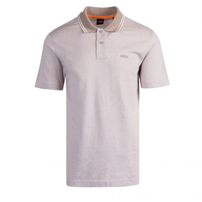 Mens Beige Orange PeoxfordNew S/s Polo