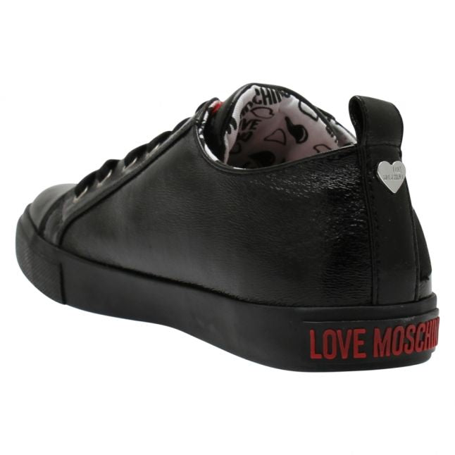 Womens Black Jewel Logo Low Trainers