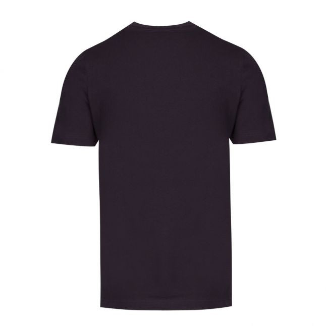 Mens Dark Blue Colour Letters Slim Fit S/s T Shirt