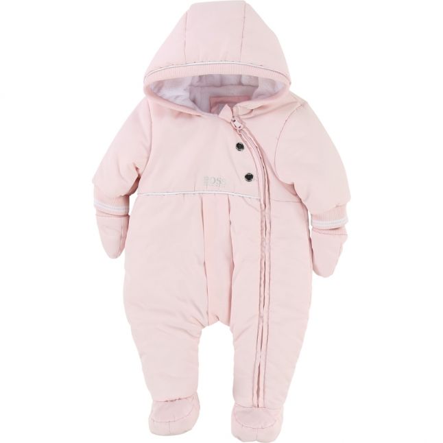 Baby Pink Branded Snowsuit