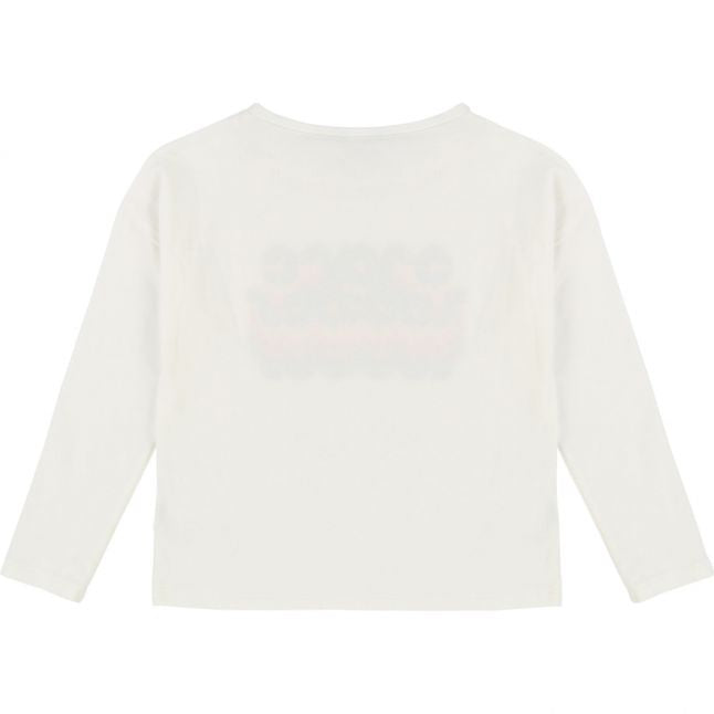 Girls Off White Colourful Logo L/s T Shirt