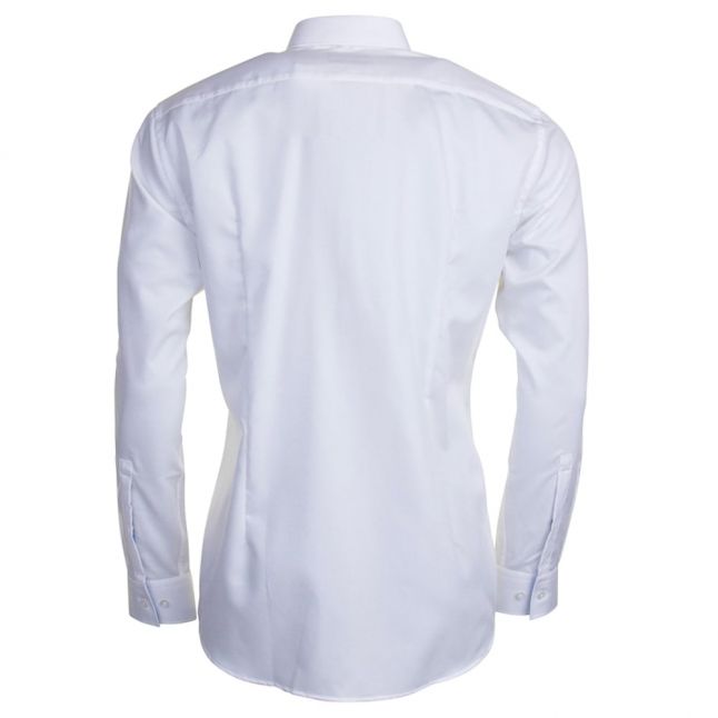 Mens Open White C-Joey Slim Fit L/s Shirt