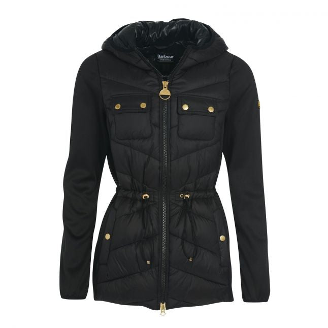 Womens Black Cookstown Hybrid Sweat Jacket