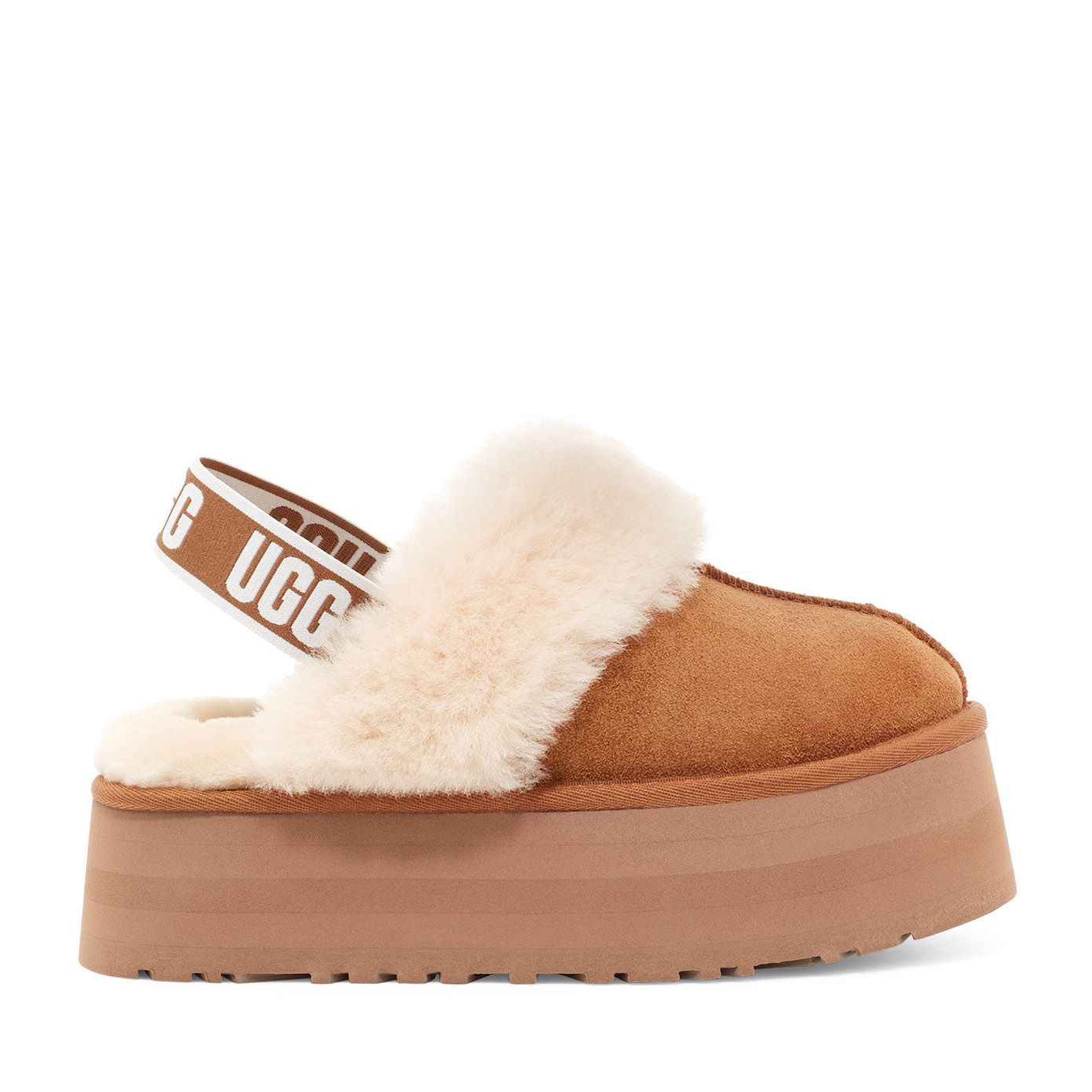 Womens UGG Chestnut Funkette Slippers