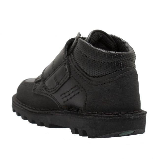 Infant Black Kick Mid Scuff Shoes (5-12)