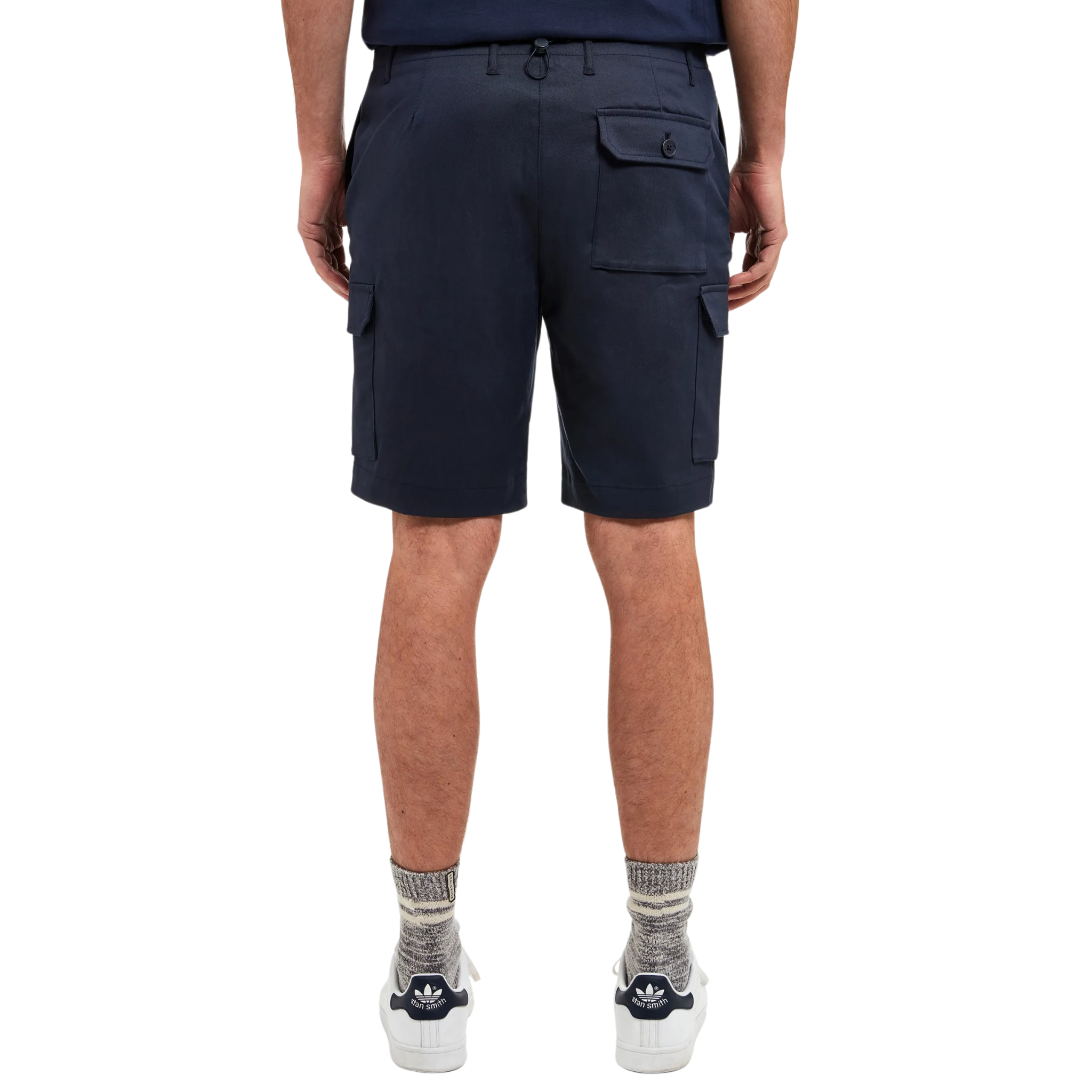 Mens Sealskinz Navy Brampton Cargo Shorts