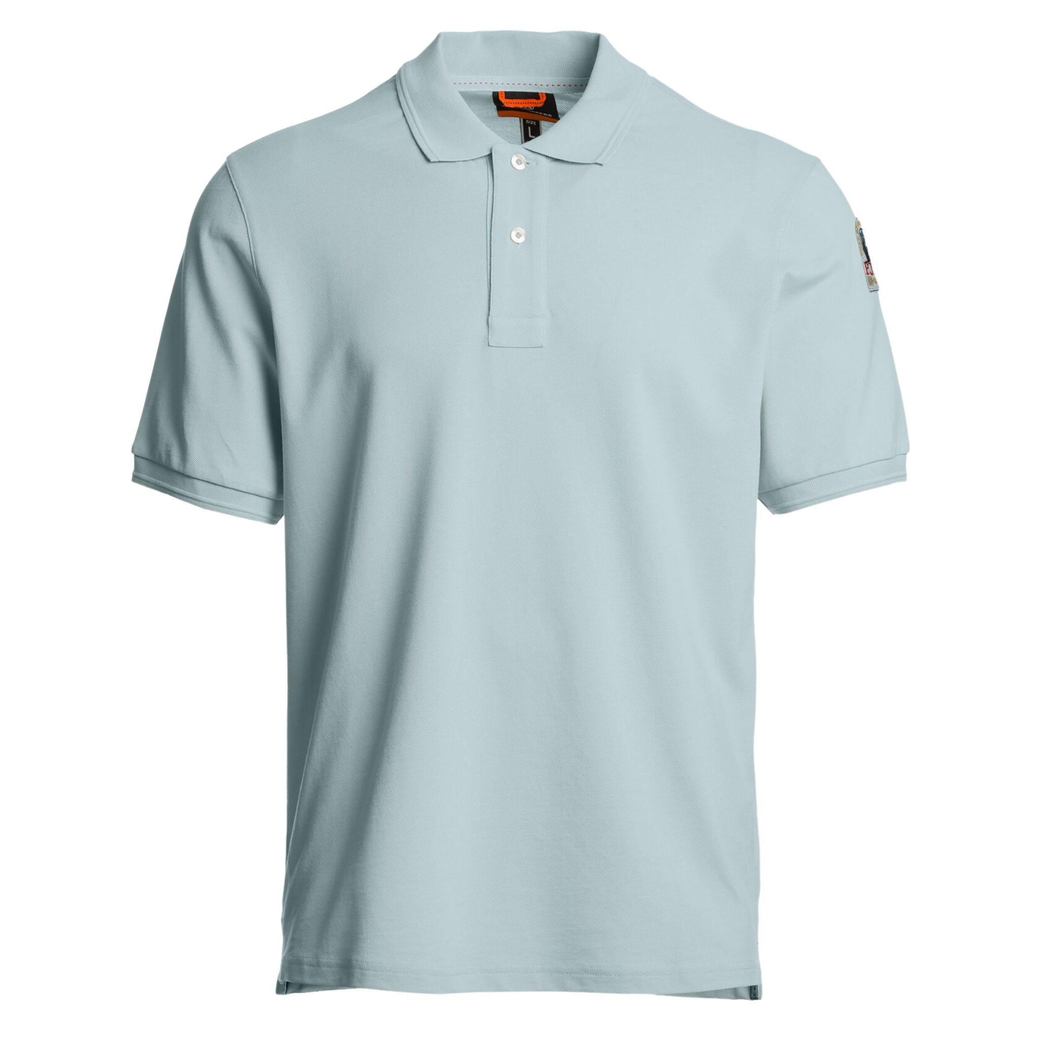 Mens Parajumpers Smoke Blue Gangapuma S/s Polo Shirt