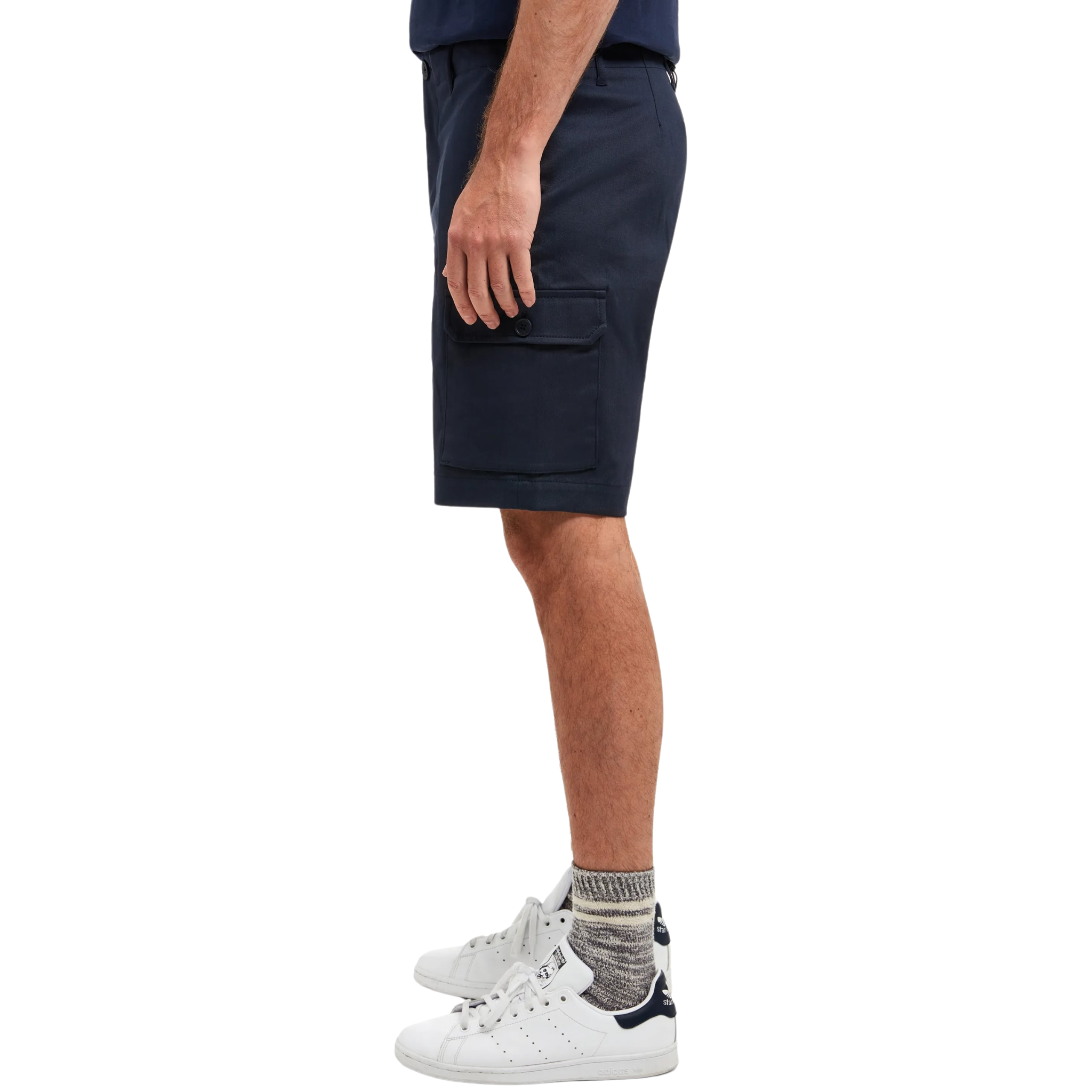 Mens Sealskinz Navy Brampton Cargo Shorts