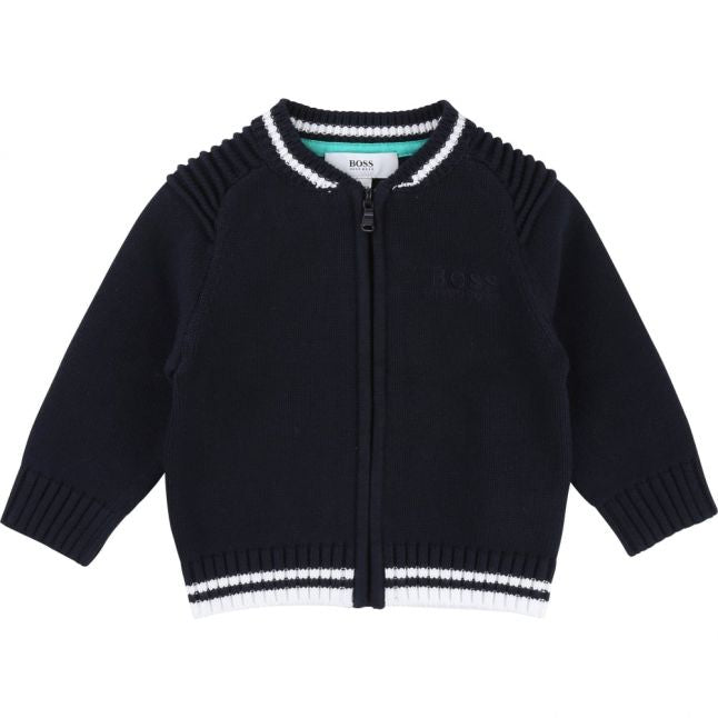 Baby Navy Bomber Cardigan