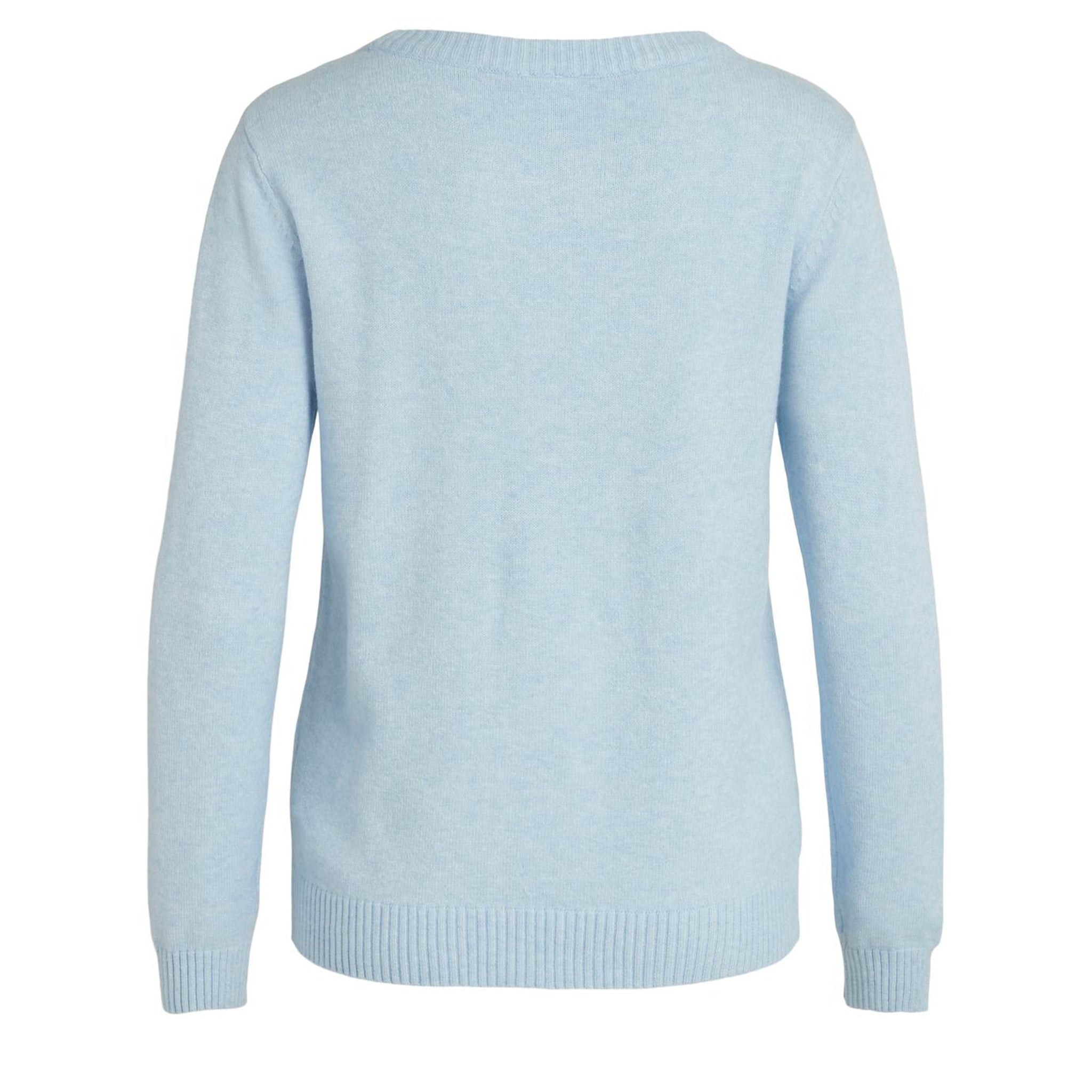 Womens Vila Kentucky Blue Viril Crew Knit Jumper