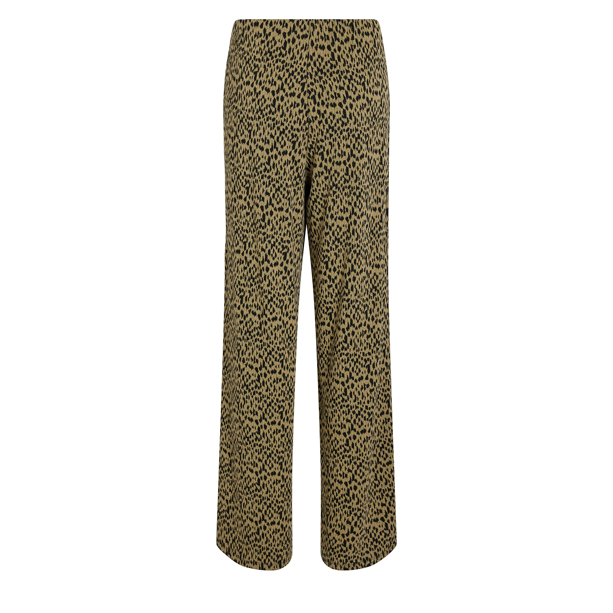 Womens Vila Feather Grey Vinerea Animal HW Wide Pants