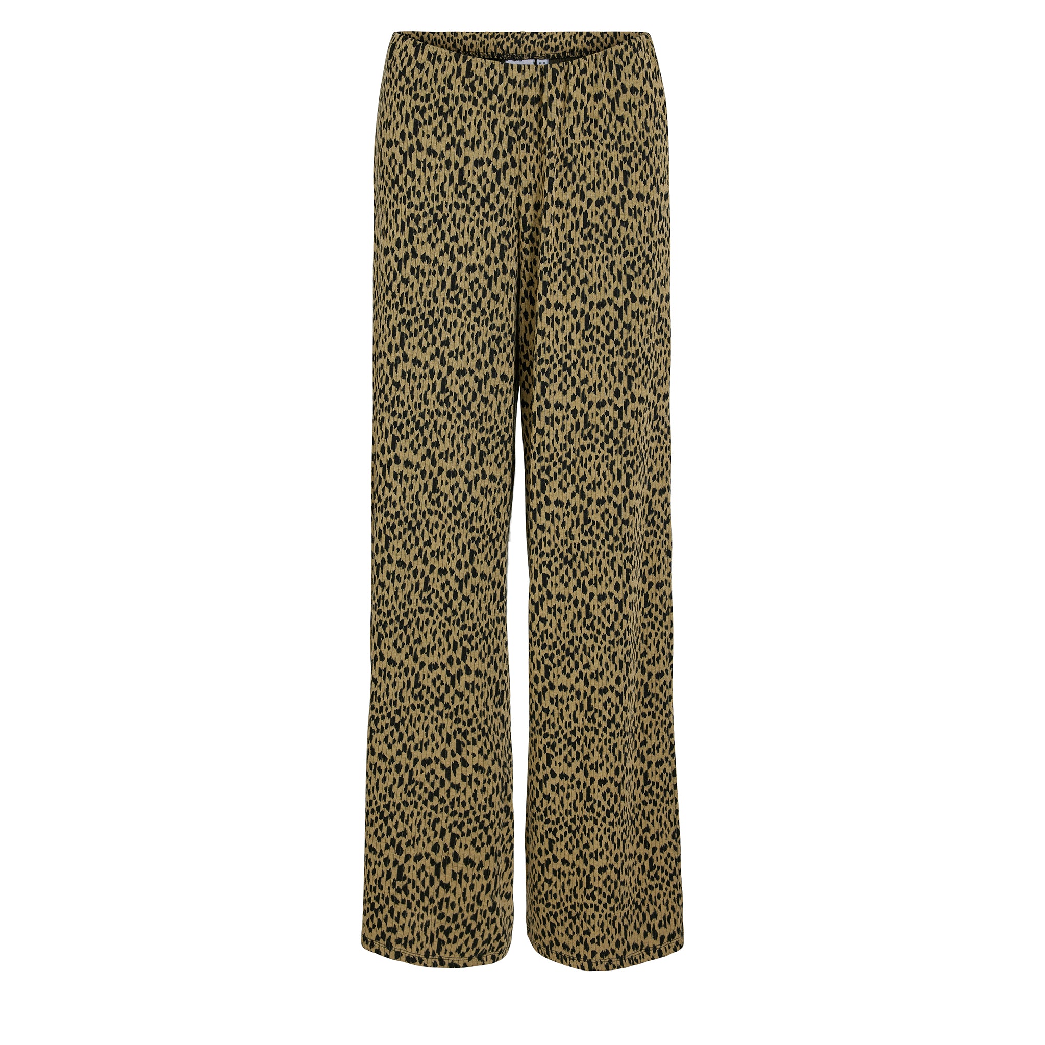 Womens Vila Feather Grey Vinerea Animal HW Wide Pants