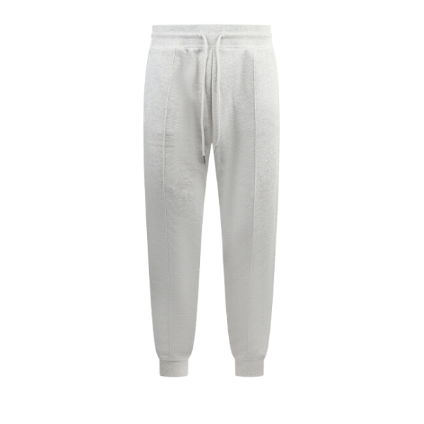 Mens Pale Grey Seglitchstitch Sweat Pants