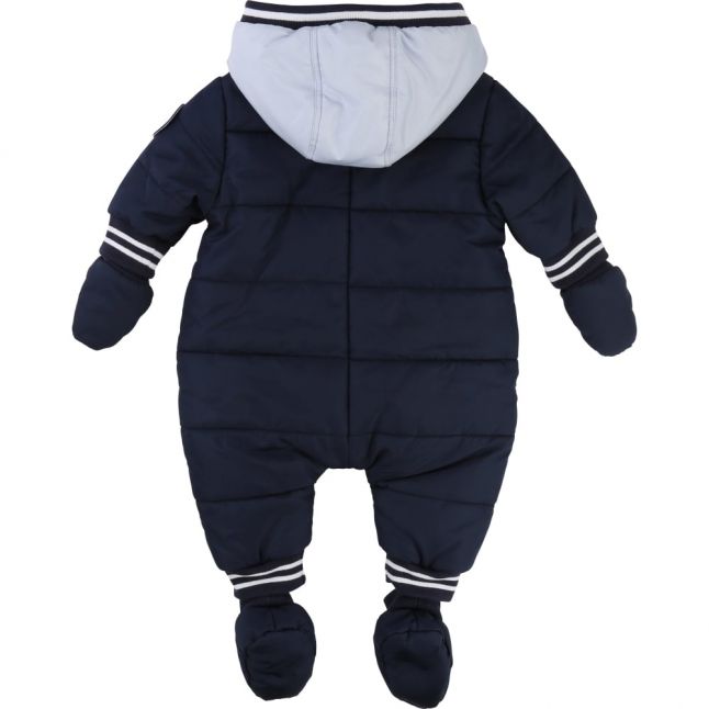 Baby Navy Quilted Snowsuit