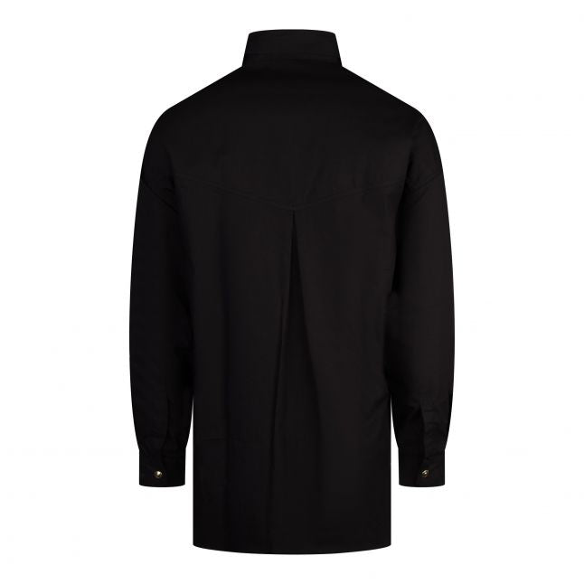 Mens Black Nylon Touch Overshirt