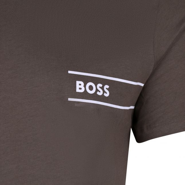 Mens BOSS Khaki TShirtRN S/s T Shirt