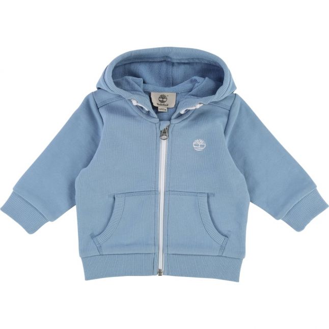 Boys Pale Blue Hooded Sweat Top