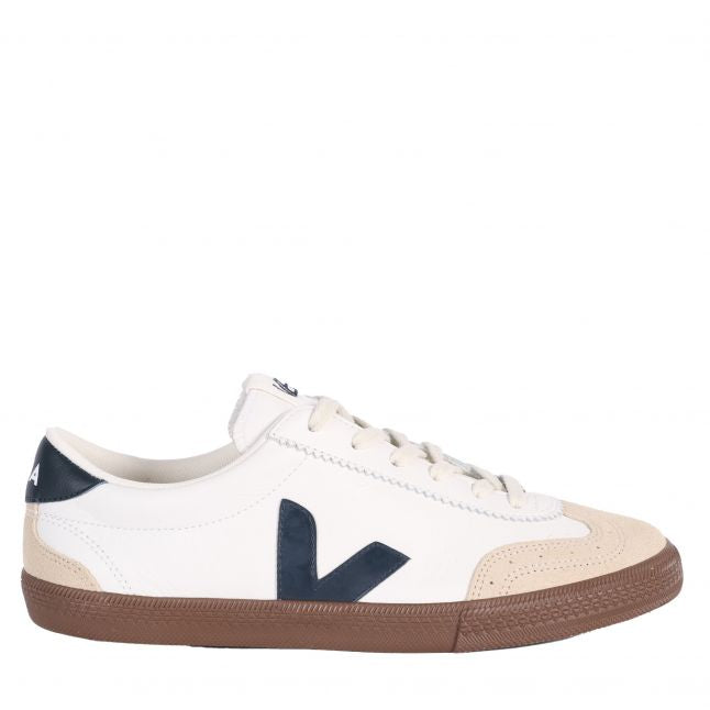 Mens White/Nautico/Bark Volley Trainers