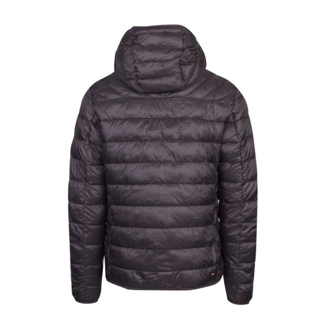 Mens Dark Grey Aerons Padded Hooded Jacket