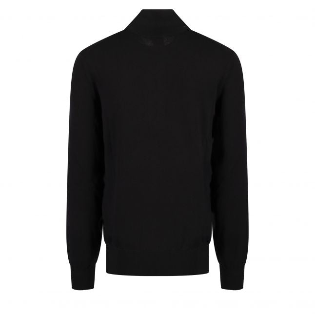 Mens Black Kanobix_S 1/2 Zip Knit