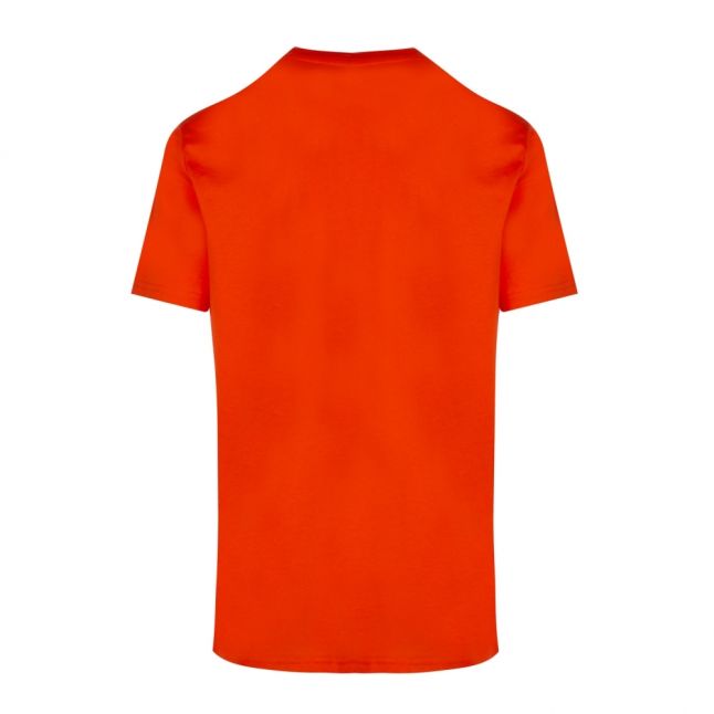 Mens Orange Big Logo Beach Regular Fit S/s T Shirt